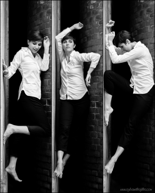 IsaSch :  Photo Danse entres deux murs Noir et Blanc, www.sylvainetlesfilles.com, annuaire photo modele