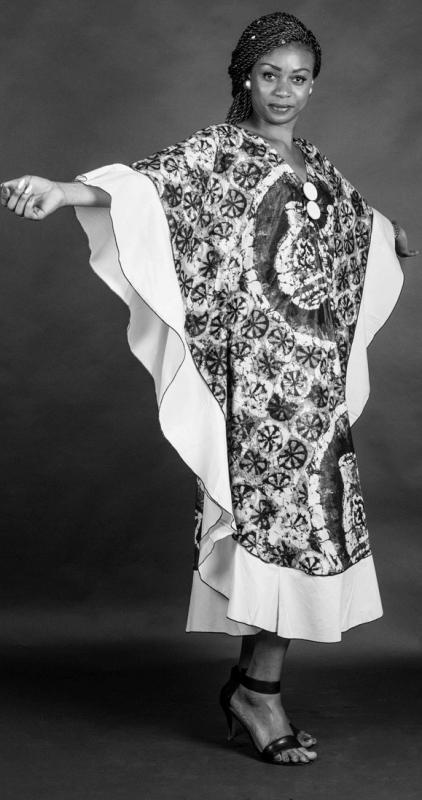 Mélos :  Robe en Pagne Africain, ns:Natalia Mansano, annuaire photo modele