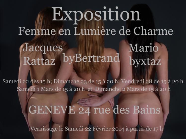 " Femme en lumière de charme "   exposition  24 rue des bains  geneve par by Bertrand de http://www.bybertrand.com